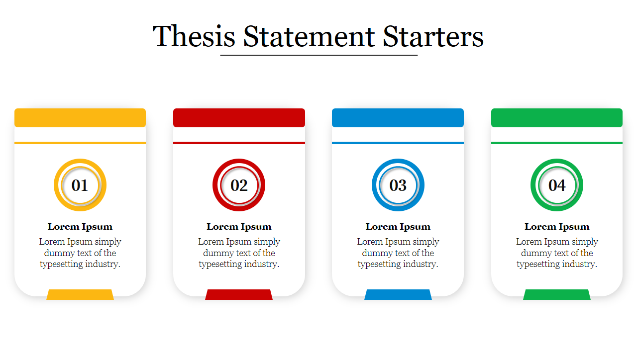 best thesis statement starters
